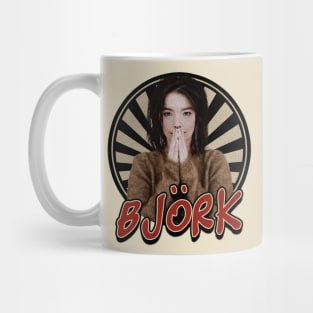 Vintage 80s Bjork Mug